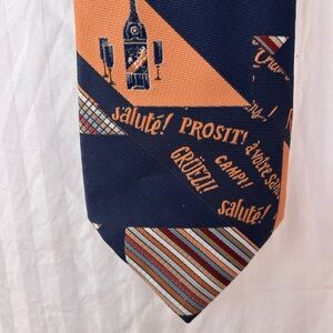 Vintage 1960s–70s Novelty Cocktail Necktie | Sears “The Men’s Store”